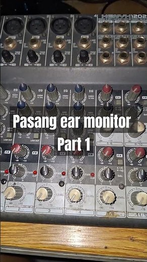 How to install ear monitors using an analog mixer #earmonitor #monitor #iem #tutorial #band