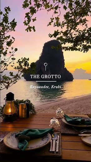 The Grotto Restaurant at Rayavadee in Krabi, Thailand. Luxury resort in Krabi, Thailand.