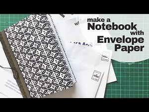 Make Notebook Using Recycled Envelope Paper | easy paper craft | bookbinding