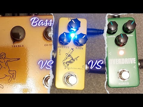 Klon Centaur Horsie VS Mosky Golden Horse VS Kokko Overdrive | Bass Test
