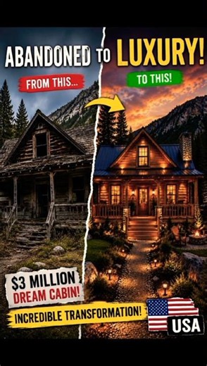 From Abandoned Mountain Cabin to a $3 Million Luxury Retreat 🤯