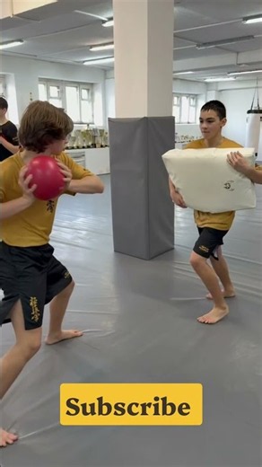 Kyokushin kids pad work