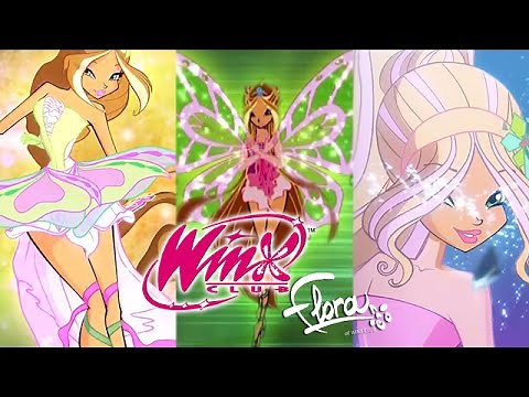 Winx Club: Flora All Transformations Up To Tynix!