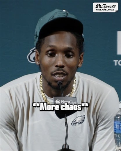 54K views · 495 reactions | Adoree' Jackson got a crash course in how Eagles press conferences work on Tuesday at OTAs  | NBC Sports Philadelphia | Facebook