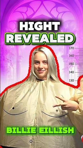 Billie Eilish’s REAL Height Will Shock You 😳 #shorts #billieeilish #celebration