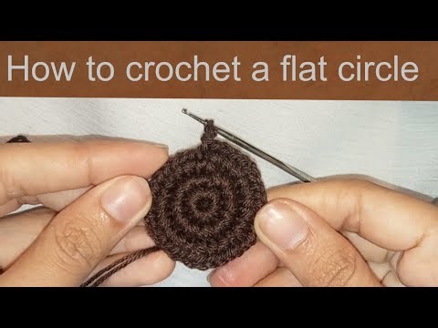 How to crochet a flat circle for absolute beginners