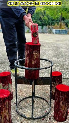 Ultimate DIY Wood Splitter Tool – Fast, Safe & Satisfying Firewood Hack!