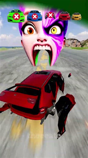 Big & Small Cars vs Half Demon Rumi - BeamNg.Drive