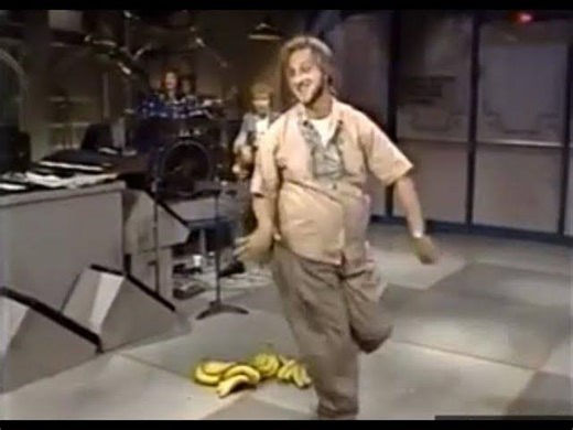 Chris Elliott plays Marlon Brando on David Letterman 1980s the Banana Song | mike sacks
