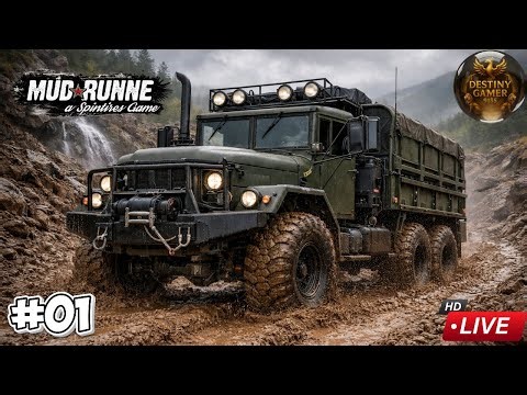 🟢Mud⭐Runner LIVE — Realistic Offroad Trucking & Heavy Haul Challenge 🛞#live #shorts #mudrunner #mud