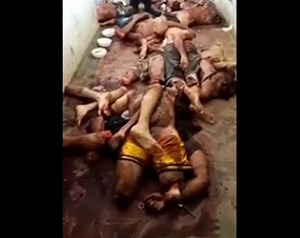 Gore Video - Dismembered corpses stacked in brazil prison - XGore - Extreme Gore Videos