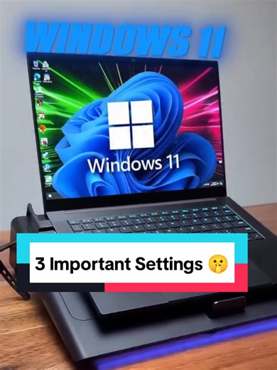 3 Windows Important Settings 🤫😱 #fyp #foryou #windows #windows11 #laptop
