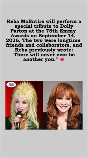 Reba McEntire to Honor Dolly Parton at 2026 Emmys 🕊️🎤 #shorts