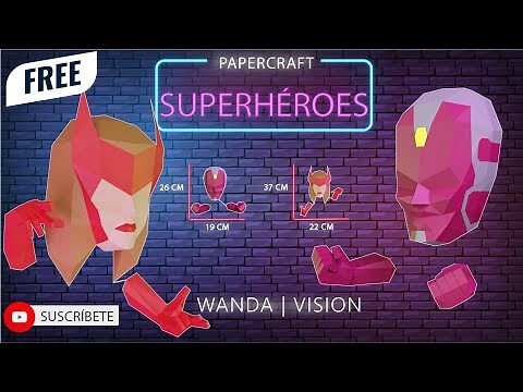 Papercraft GRATIS 2021 | Free Moldes en PDF con instrucciones download VENGADORES