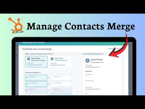 How to merge contacts in HubSpot (Quick Setup)