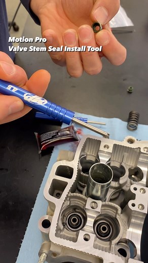 Motion Pro Inc. on Instagram: "The Motion Pro Valve Stem Seal Install Tool Set will help you properly align valve stem seals to the valve guide during installation so the seals snap on straight every time. The tool features a contoured design at the bottom of the handle to help cradle and protect the delicate inner lip of the valve stem seal, applying direct tool force to the sturdy outer rim of the seal during installation. DETAILS - Four common sizes (4, 4.5, 5 & 5.5mm) for use on most modern 