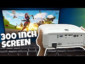 Fortnite on INSANE 300-Inch Screen Gaming Setup