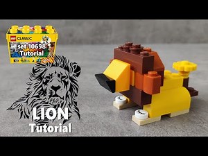 Lego Tutorial LION (moc) | LEGO Classic 10698