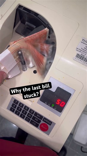 Counting Sticky Notes on money Counter machine | never do that