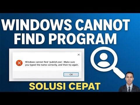 windows cannot find program di Publish Or Perish