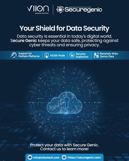 𝗬𝗼𝘂𝗿 𝗦𝗵𝗶𝗲𝗹𝗱 𝗳𝗼𝗿 𝗗𝗮𝘁𝗮 𝗦𝗲𝗰𝘂𝗿𝗶𝘁𝘆 🛡️ In today’s digital age, data is your most valuable asset and your first line of defense is 𝗦𝗲𝗰𝘂𝗿𝗲 𝗚𝗲𝗻𝗶𝗰. Built to combat cyber threats and ensure complete data privacy, 𝗦𝗲𝗰𝘂𝗿𝗲 𝗚𝗲𝗻𝗶𝗰 provides enterprise-grade protection for businesses that can’t afford to compromise. 𝗞𝗲𝘆 𝗕𝗲𝗻𝗲𝗳𝗶𝘁𝘀: ✔️ Real-time Threat Detection ✔️ Privacy-First Architecture ✔️ Proactive Cyber Defense ✔️ Enterprise-Level Data Encryption ✔️ R
