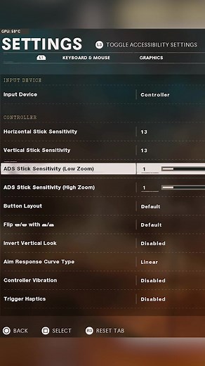 My Cold War controller settings for sniping 🎮 #codcoldwar #cod #coldwar #blackopscoldwar