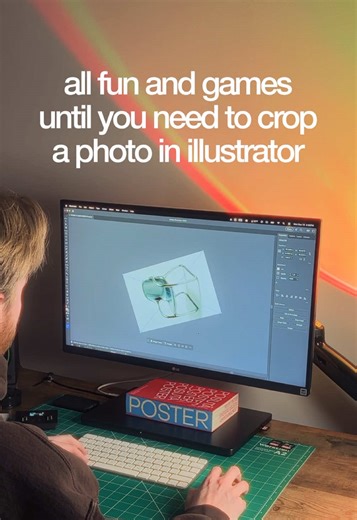 Cmon illustrator 😶‍🌫️ All fun and games until you need to crop a photo in illustrator fr. Also I do not like the new Adobe illustrator update #graphicdesign #graphicdesigners #designtok #designersoftiktok #graphicdesigner