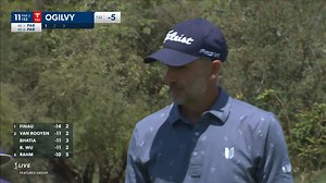 Geoff Ogilvy sends tee shot 4-feet from the hole at Mexico Open