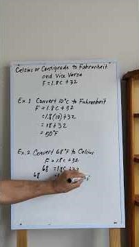 Convert Celsius or Centigrade to Fahrenheit and Vice Versa
