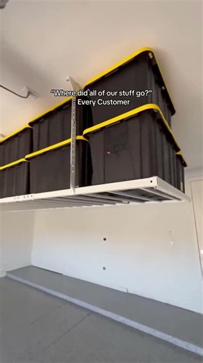 Simply the best overhead garage storage option! 🏠🔨