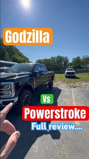 GAS VS DIESEL Superduty GODZILLA 7.3l vs Powerstroke full video series link below for review