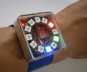 PIXIE is a Wristwatch with NeoPixel Ring-Time Powered by Arduino Pro Mini #WearableWednesday