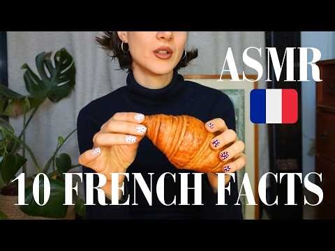 ASMR 10 Facts About French People 🇫🇷 Whispered (Crinkly Croissant 🥐)