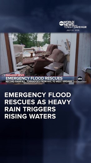 Extreme rain has triggered emergency rescues along the East Coast, and flash flooding from the Carolinas to Virginia. It comes as Tropical Storm Bertha makes landfall in Louisiana. Victor Oquendo has details.