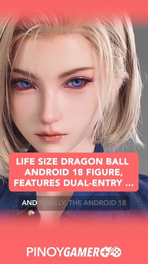 Life Size Dragon Ball Android 18 figure, Features Dual-entry ... #dragonball #pinoygamer #shortsph