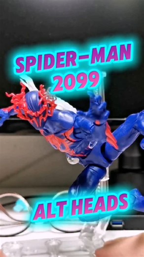 Daniel Tan on Instagram: "Painting #custom heads for #SpiderMan2099! #SpiderMan #MarvelLegends #actionfigures"