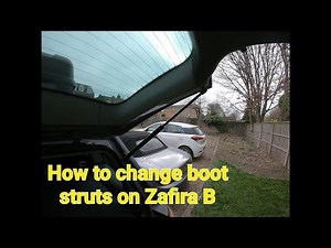 How to change the boot struts on Zafira B ‪@TheCarWorkshop‬