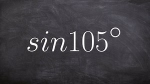 Evaluating for sine using the half-angle formula