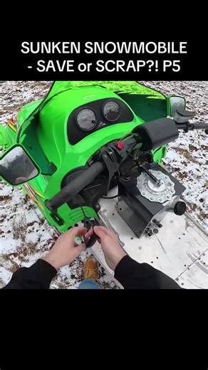 #SUNKEN #SNOWMOBILE #SCRAP?