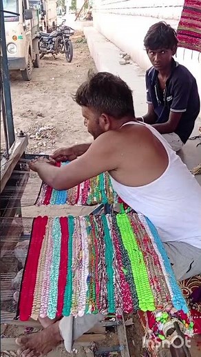braided rug tutorial , doormat making at home , craft with priya #shorts