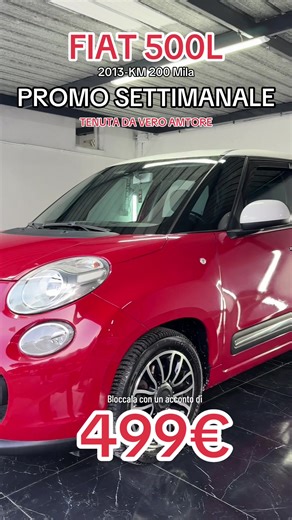 🚗 Fiat 500L 1.3 Multijet – Bicolore Rossa/Nera 💶 Prezzo: € 4.490 BLOCCALA CON 490€ IL RESTO FINANZIABILE SENZA BUSTA PAGA 📍 Chilometraggio: 220 Mila Proponiamo Fiat 500L in particolare versione bicolore rosa e nera, con rifiniture curate da vero amatore. Auto unica nel suo genere, ideale per chi cerca qualcosa di diverso dal solito. L’auto si presenta in ottime condizioni di meccanica e carrozzeria, pronta all’uso e non necessita di interventi. 🔧 Distribuzione già effettuata 🔧 Tagliando com