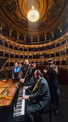 Tribute to Karel Gott before our concert in Brno 🇨🇿 Today we are performing at the beautiful Mahen Theatre, and before the concert we recorded a special tribute to the legendary Karel Gott — our musical salute to the Czech Republic. Tonight our brother Arpád Janoska joins us on stage, making this evening even more special. 🎤 We can’t wait to play for our amazing Czech fans.❤️ See you in a bit!🎶 Národní divadlo Brno Ondrej Janoska Arpád Jánoska Frantisek Janoska Julius Darvas Roman Janoska |