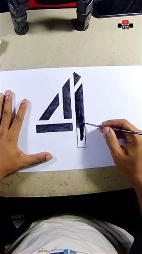 How to draw the Channel-4 logo #shorts