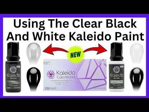 Using The Clear Black And Clear White Kaleido Paint