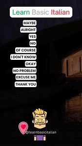 Italian for beginners 🇮🇹 | Learn Basic Italian