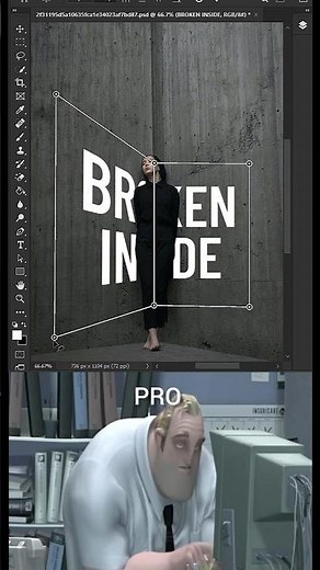 How to use Perspective Warp in Photoshop #photoshop #shorts