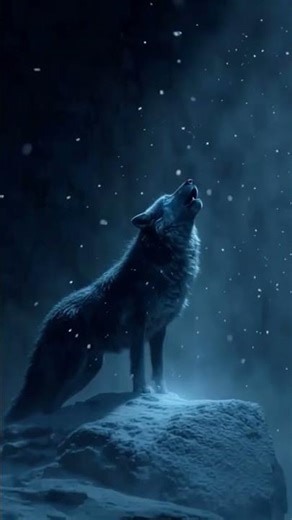 Wolf barking in the mountain🔥 #shorts #aivideo