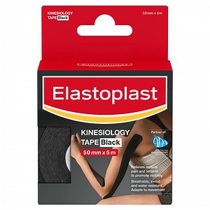 Buy Elastoplast Kinesiology Tape Black 50mm x 5m online at Chemist Warehouse
