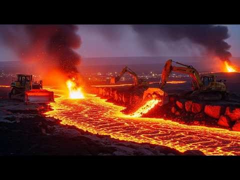 The Lava Barrier: How Iceland Slows Molten Rock to Save Lives