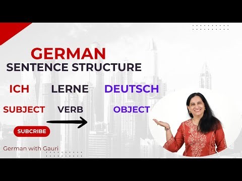 Master German sentence order | German with Gauri